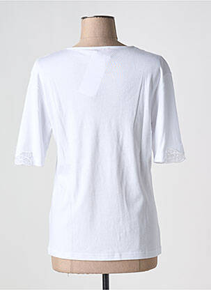 T-shirt col v manches courtes blanc GRIFFON femme
