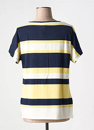 T-shirt coupe droite manches courtes jaune GUY DUBOUIS femme