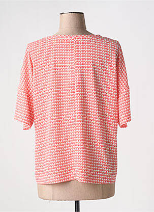 Blouse col rond manches 3/4 orange GRIFFON femme