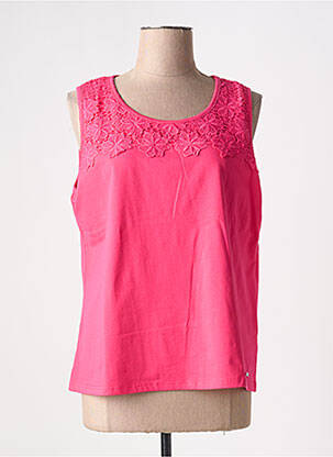 Débardeur coupe droite sans manche rose MCM femme