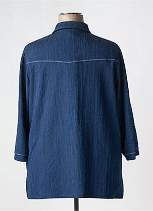 Chemisier manches courtes manches courtes bleu GUY DUBOUIS femme