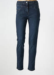 Jeans skinny taille haute taille haute bleu DELAHAYE femme