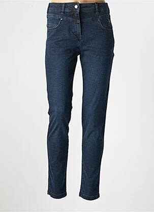 Jeans skinny taille haute taille haute bleu DELAHAYE femme