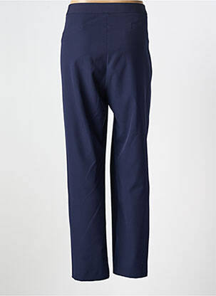 Pantalon droit taille à pinces taille normale bleu GRIFFON femme