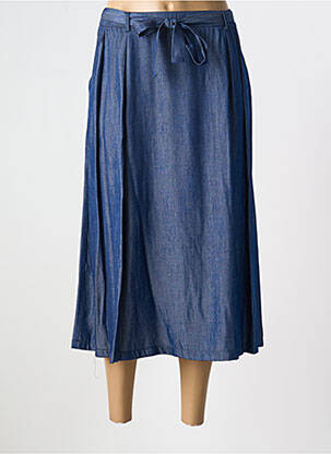 Jupe longue coupe évasée bleu GRIFFON femme