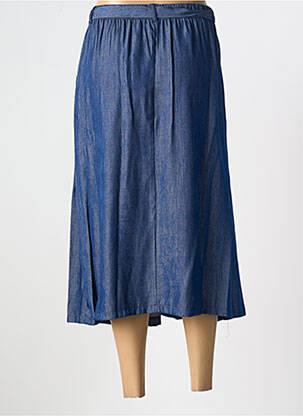 Jupe longue coupe évasée bleu GRIFFON femme