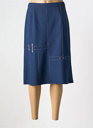 Jupe mi-longue taille normale bleu FRANCE RIVOIRE femme