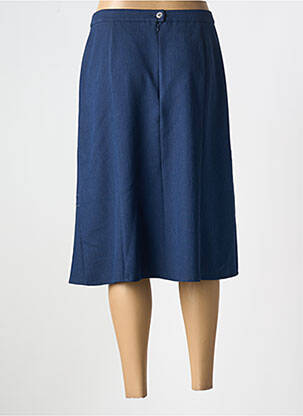 Jupe mi-longue taille normale bleu FRANCE RIVOIRE femme