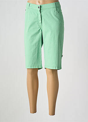 Bermuda slim taille normale vert GUY DUBOUIS femme
