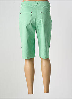 Bermuda slim taille normale vert GUY DUBOUIS femme
