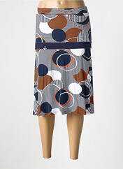 Jupe mi-longue orange FRANCE RIVOIRE pour femme seconde vue