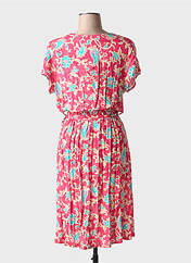 Robe mi-longue rose COULEURS DU TEMPS pour femme seconde vue