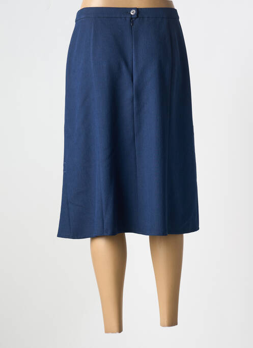 Jupe mi-longue bleu FRANCE RIVOIRE pour femme