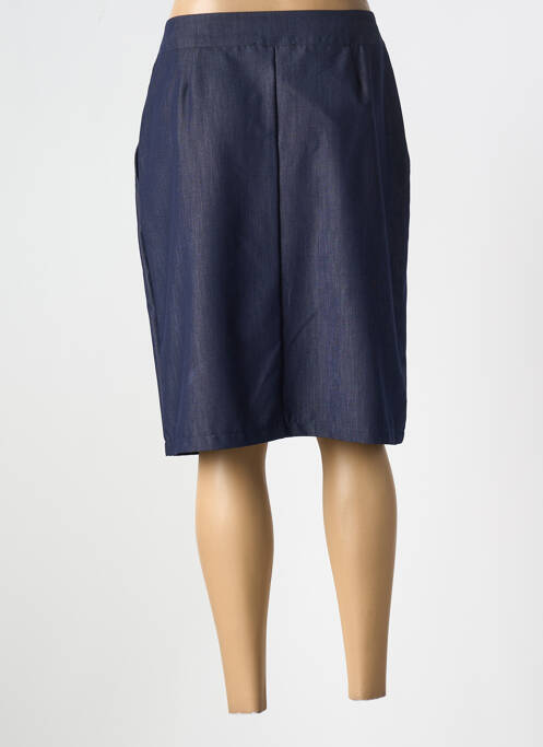 Jupe mi-longue bleu GRIFFON pour femme