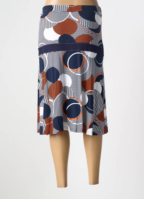 Jupe mi-longue orange FRANCE RIVOIRE pour femme