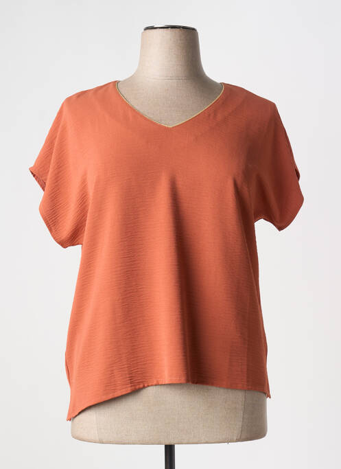 Top orange GRIFFON pour femme