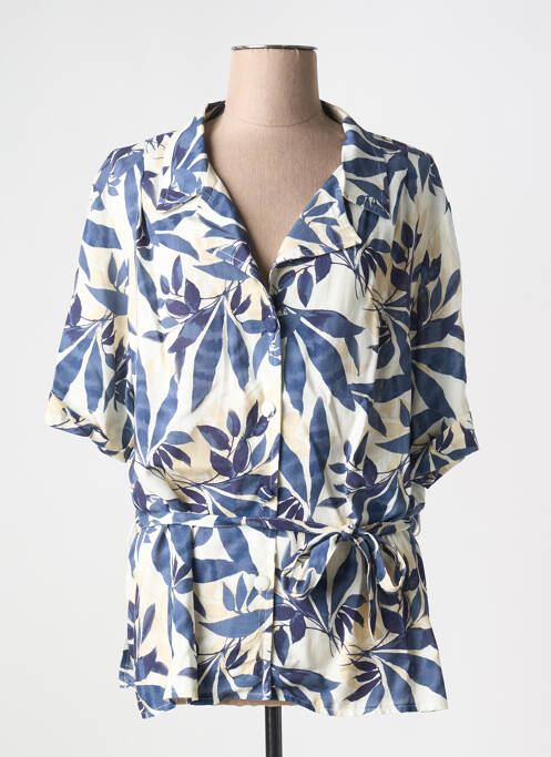 Tunique manches courtes bleu GRIFFON pour femme