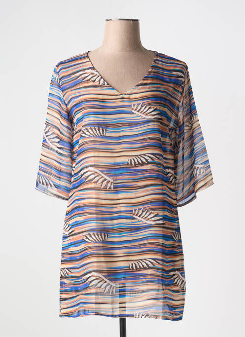 Tunique manches longues marron DEIDAD pour femme