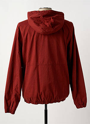 Coupe-vent poches a capuche rouge PARTNER'S homme