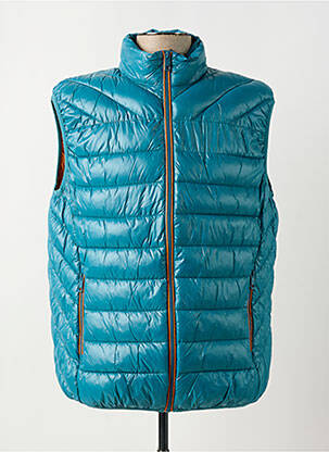 Doudoune poches sans capuche bleu PARTNER'S homme