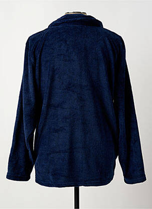 Robe de chambre fermeture zippée sur le devant bleu MASSANA homme