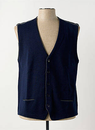 Gilet sans manche poches bleu LOUIS VICTOR homme
