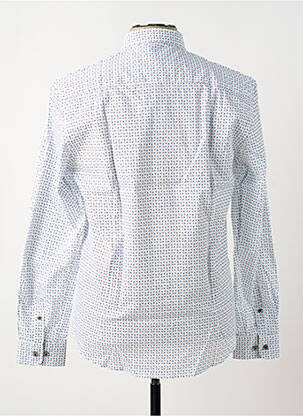Chemise manches longues coupe cintrée blanc DELAHAYE homme