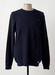 Pull stretch manches longues bleu OAKS VALLEY homme
