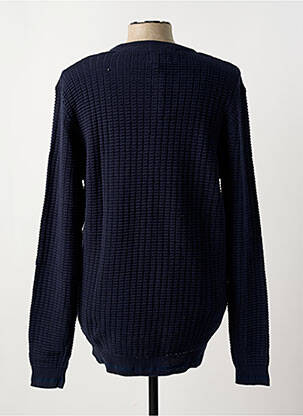 Pull stretch manches longues bleu OAKS VALLEY homme