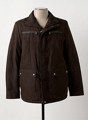 Doudoune poches sans capuche marron COFOX homme