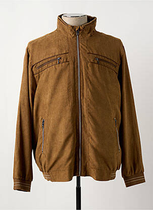Blouson finition intérieure doublure imprimée marron PARTNER'S homme