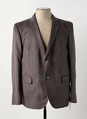 Blazer finition intérieure doublure imprimée gris PETER COFOX homme