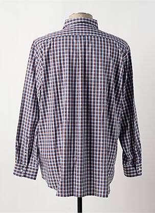 Chemise manches longues coupe droite bleu BELLONI homme