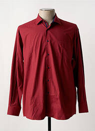 Chemise manches longues imprimé fantaisie rouge LOUIS VICTOR homme