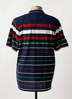 Polo tissage jersey manches courtes bleu LOUIS VICTOR homme
