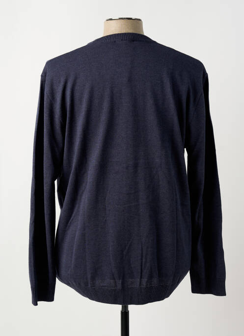 Gilet manches longues bleu LOUIS VICTOR pour homme