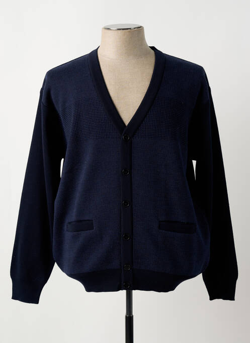 Gilet manches longues bleu LOUIS VICTOR pour homme