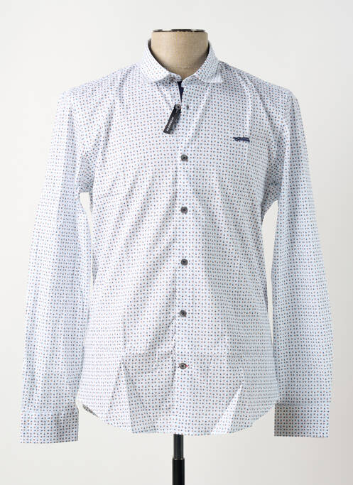 Chemise manches longues blanc DELAHAYE pour homme