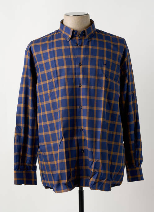 Chemise manches longues bleu LOUIS VICTOR pour homme