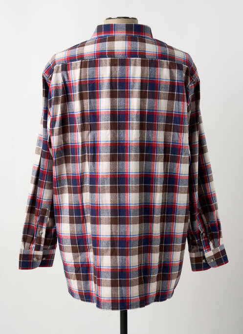 Chemise manches longues rouge GIVERDY pour homme