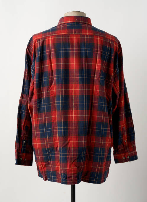 Chemise manches longues rouge GIVERDY pour homme