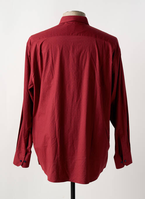 Chemise manches longues rouge LOUIS VICTOR pour homme