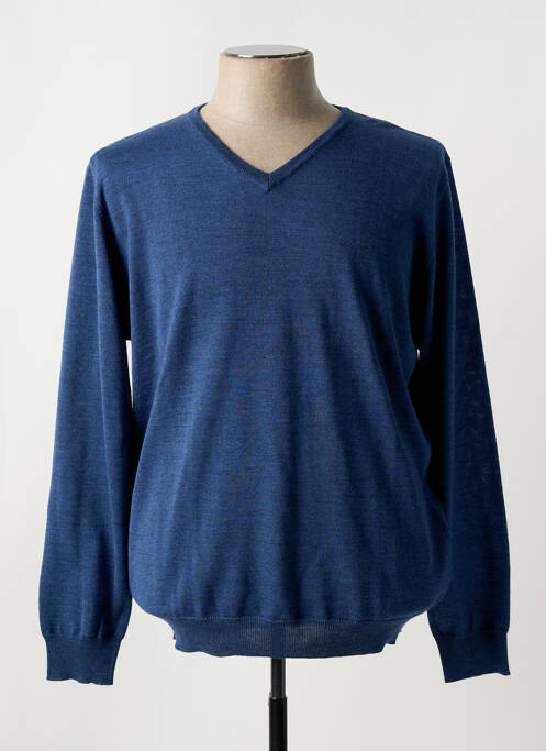 Pull bleu DELAHAYE pour homme