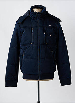 Blouson capuche bleu OAKS VALLEY homme