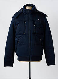Blouson capuche bleu OAKS VALLEY homme