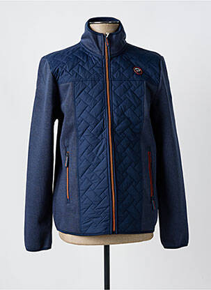 Veste casual coupe droite bleu OAKS VALLEY homme