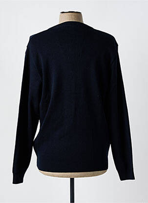 Gilet manches longues col v bleu LOUIS VICTOR homme