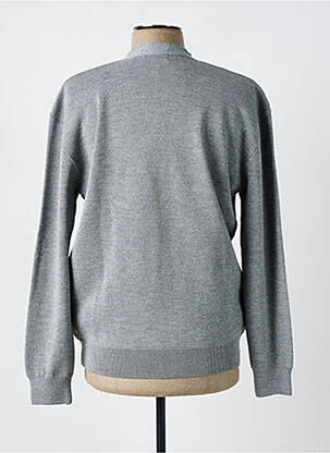 Gilet manches longues col v gris LE PAS DE L'OURS homme