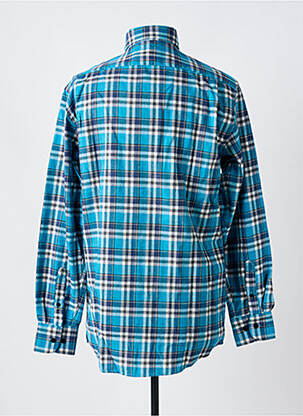 Chemise manches longues coupe droite bleu ARMORIAL homme