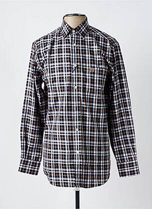 Chemise manches longues coupe droite noir ARMORIAL homme